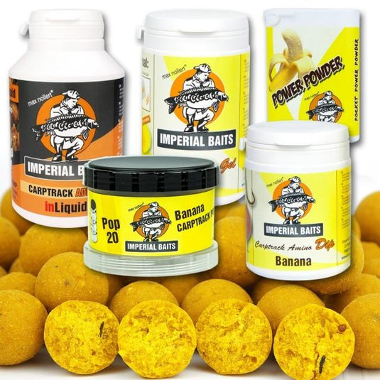 IB MAXI MENU BIRDFOOD BANANA BOILIES 5KG + INLIQUID, POWER POWDER, POP UPS, DIP & GEL