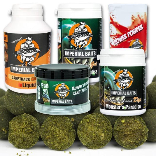 IB MAXI MENU MONSTER'S PARADISE BOILIES 5KG + INLIQUID, POWER POWDER, POP UPS, DIP & GEL