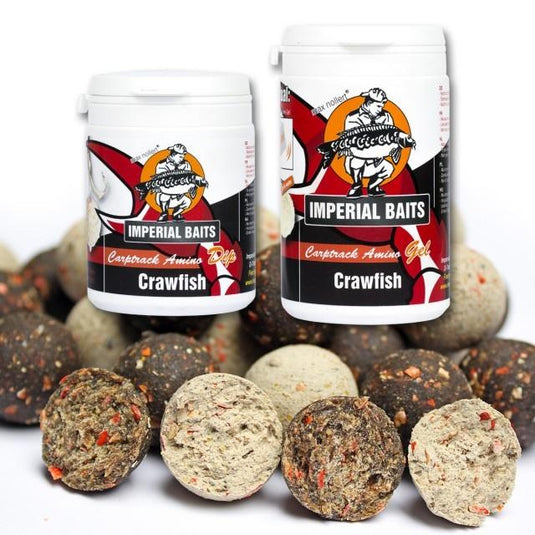 IB MENU CRAWFISH BLACK & WHITE BOILIES 5KG + DIP & GEL