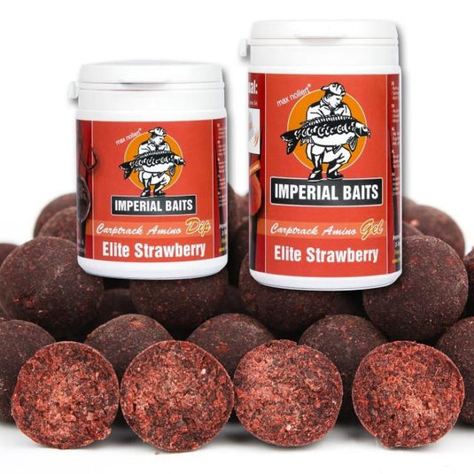 IB MENU ELITE STRAWBERRY BOILIES 5KG + DIP & GEL