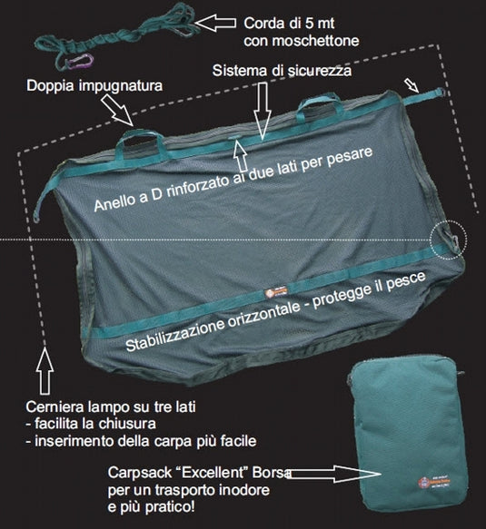 CARPSACK EXCELLENT - SACCA DI MANTENIMENTO