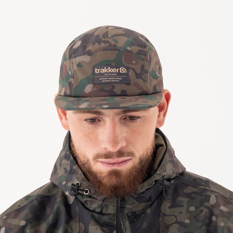 Load image into Gallery viewer, TRAKKER TECHPRO CAMO 5 PANEL CAP
