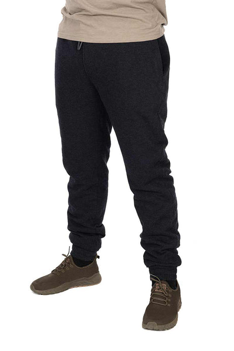 FOX COLLECTION SHERPA JOGGERS BLACK/ORANGE