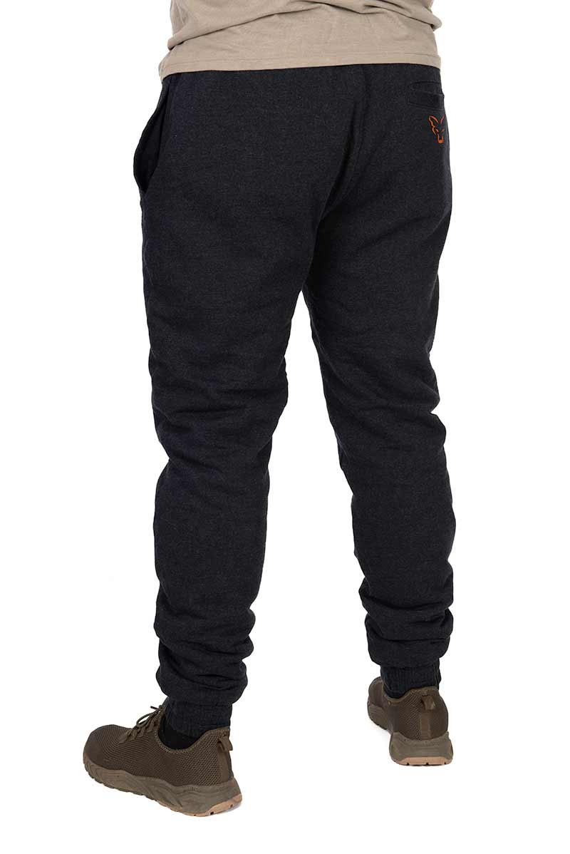 Carica immagine in Galleria Viewer, FOX COLLECTION SHERPA JOGGERS BLACK/ORANGE
