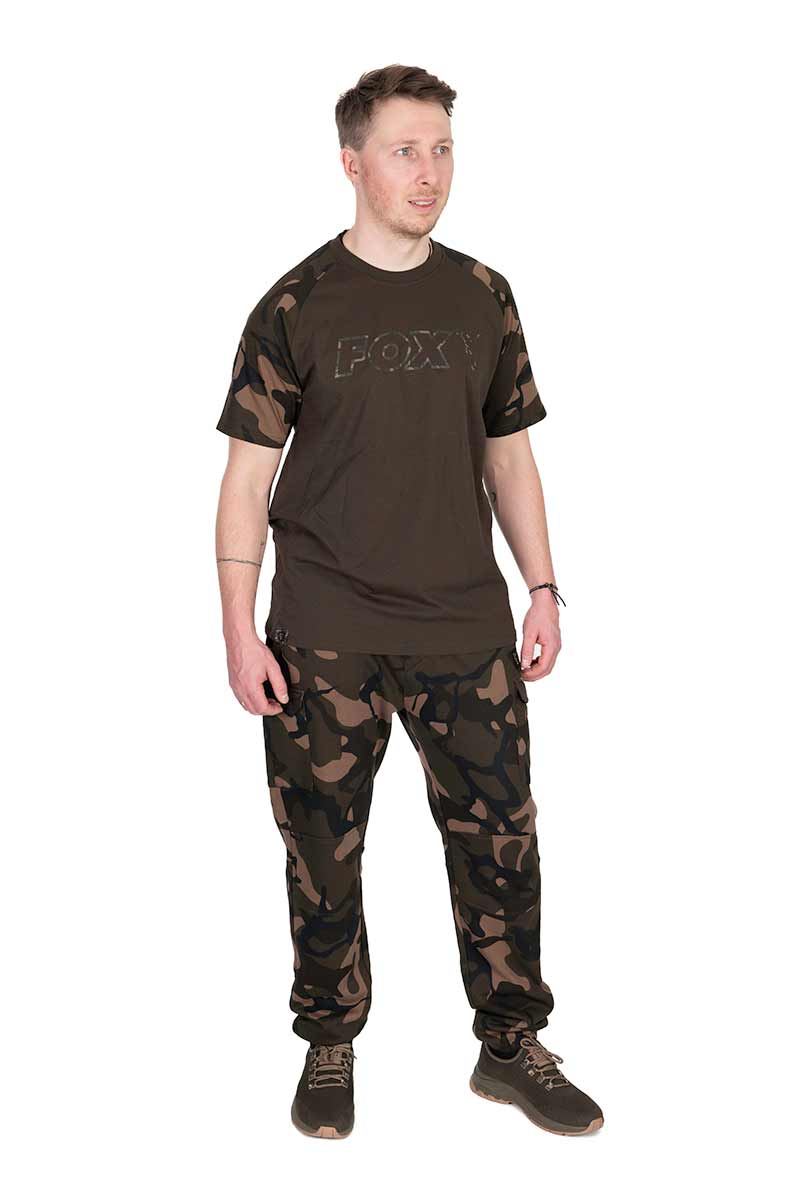 Load image into Gallery viewer, FOX KHAKI/CAMO OUTLINE T-SHIRT
