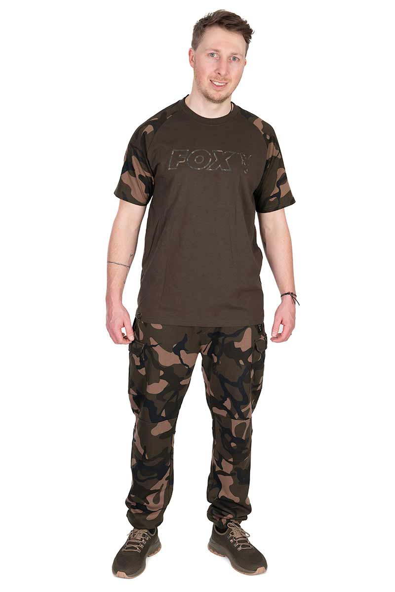 Load image into Gallery viewer, FOX KHAKI/CAMO OUTLINE T-SHIRT
