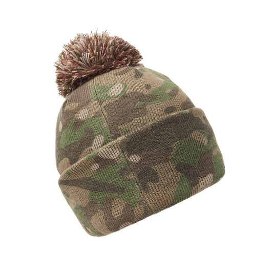 TRAKKER CAMO BOBBLE HAT