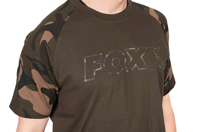 Load image into Gallery viewer, FOX KHAKI/CAMO OUTLINE T-SHIRT
