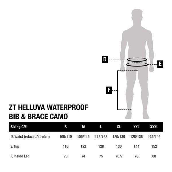 Carica immagine in Galleria Viewer, KN ZT HELLUVA WATERPROOF BIB AND BRACE CAMO
