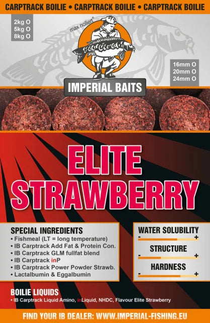 IB Carptrack Elite Strawberry Boilie Cold Water