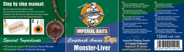 Load image into Gallery viewer, IB CARPTRACK AMINO DIP MONSTER-LIVER - 150ML
